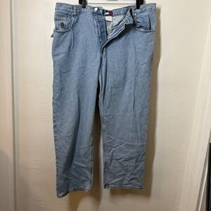 Tommy Hilfiger Jeans Men's 42x30  Light Wash Vintage 90s- Y2K Baggy New